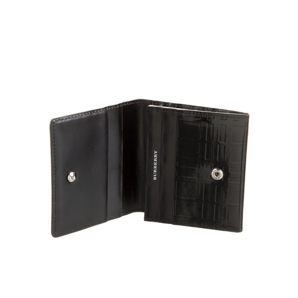 Black Patent Leather Burberry Wallet